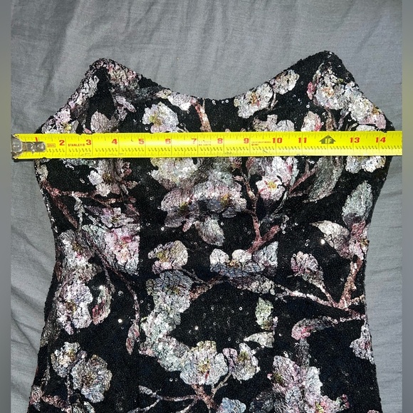 NWOT Floral Strapless Dress - Picture 5 of 6